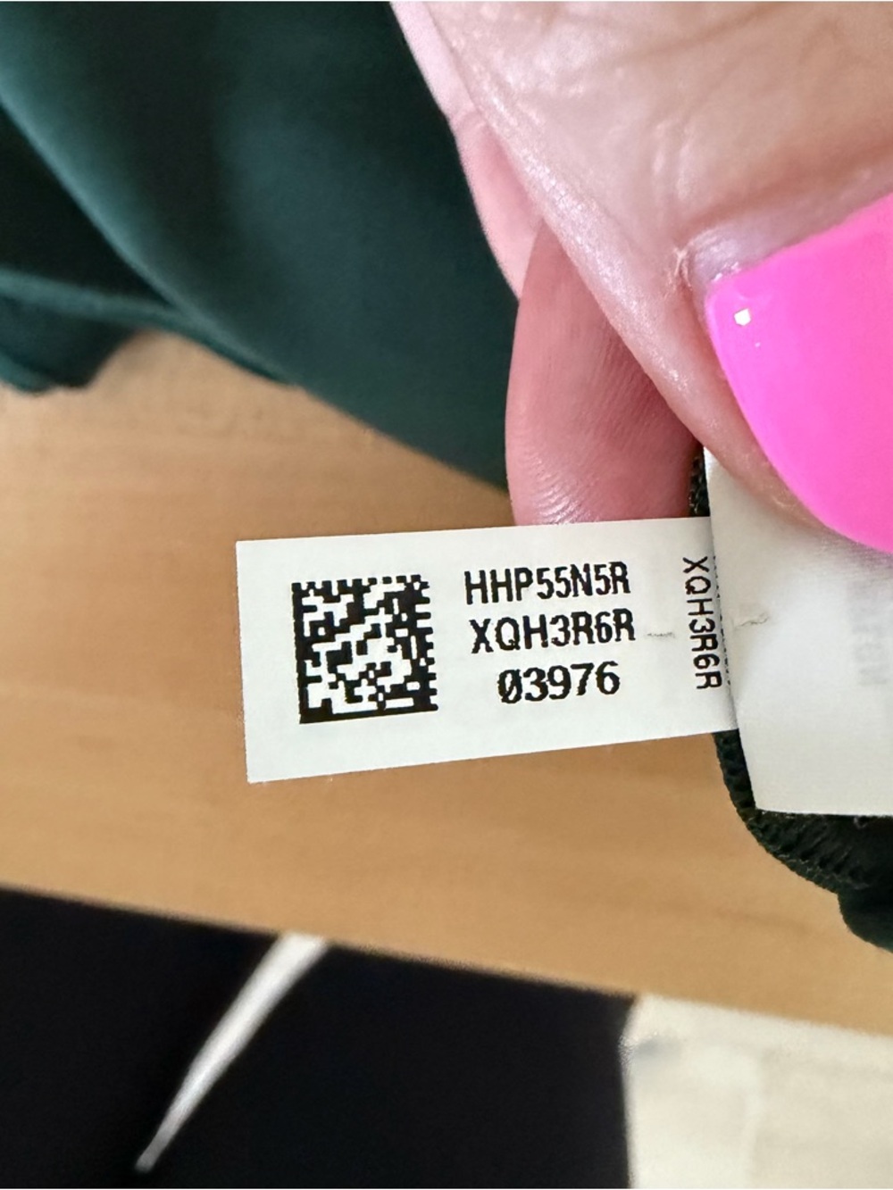 NWOT Offline by Aerie Real Me High Waisted Crossover Flare Legging Green Large - Picture 5 of 6